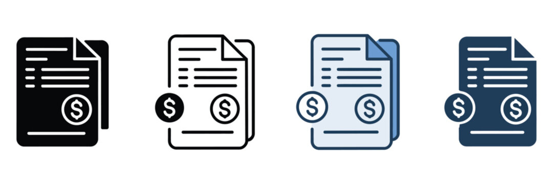 Order Summary Icon for E Commerce Purchase Details, Invoice Breakdown, Checkout Review, and Transaction Summary Report, vector design