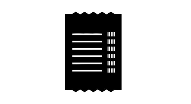 Vector illustration of receipt icon vector illustration on a transparent background