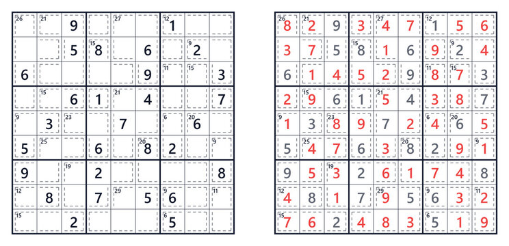 Sudoku puzzle 9x9 expert level for adults printable with answers A4
