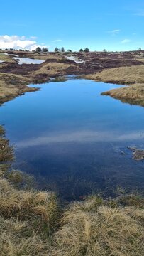 Les magnifiques paysages du mont Loz&egrave;re &agrave; la fin du printemps, &agrave; la fonte des neiges, non-loin des sources du Tarn et du pic Cassini (parc national des C&eacute;vennes)
