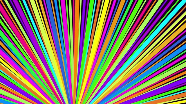 Vibrant Rainbow Sunburst Pattern 4K