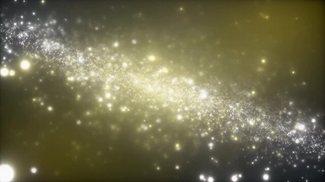 Golden Cosmic Particle Galaxy 4K Generative AI