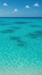 Fototapeta premium Serene turquoise ocean view mobile wallpaper