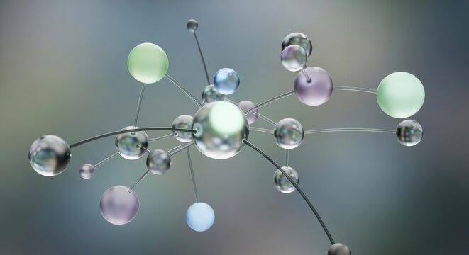 Molecular Structure - A Visual Representation of Atoms and Bonds.