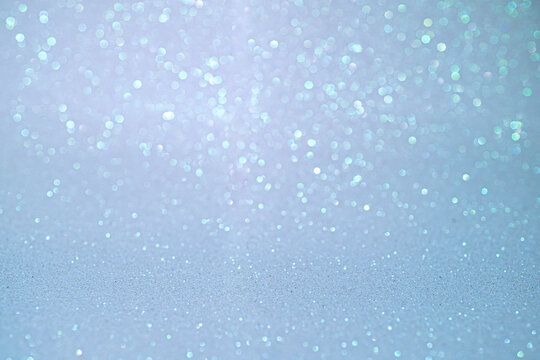 Blue Glitter Sparkle Bokeh Background