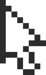 Fototapeta premium Cursor Pointer Pixel Art Icon