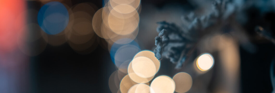 Tiny festive lights glowing for New Year celebrations, creating a warm, magical, and cheerful atmosphere.