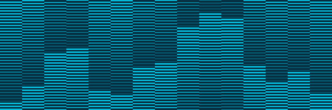Cyan Sound Wave Equalizer Pattern, Vertical Bar Chart Frequency Visualization, Cyan Abstract Music Background