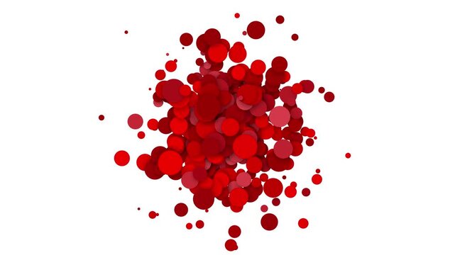 ed particles abstract background with shining red Floating Dust Particles Flare Bokeh star on white Background. Futuristic glittering in space	