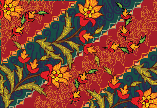 Batik with unique and distinctive flora and fauna motifs is suitable for various design printing needs.