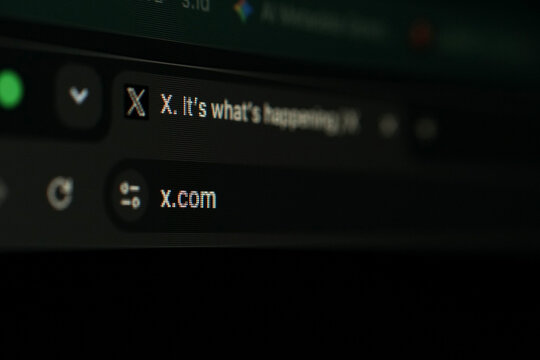 X.com Social Media Platform Rebranding on Web Browser Screen