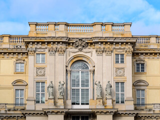 Baroque Palace Facade with Classical Statues in Berlin © Martin