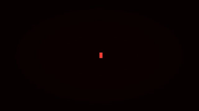 Red Neon Blinking Block Cursor Blank Minimal Animation Black Background 4K