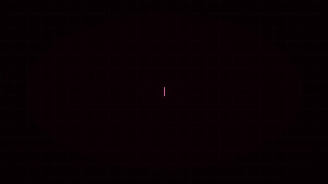 Pink Neon Blinking Pipe Cursor Grid Background Animation Black Background 4K