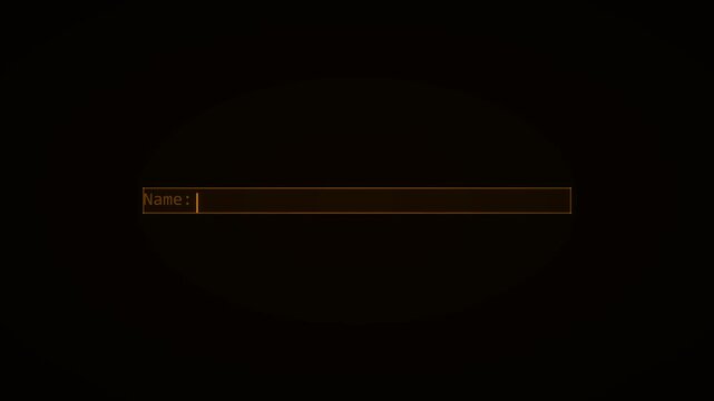 Orange Neon Blinking Pipe Cursor Input Field Animation Black Background 4K