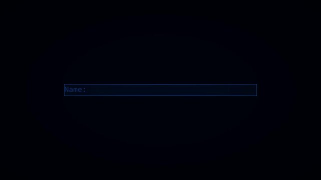 Blue Neon Blinking Thick Bar Cursor Input Field Animation Black Background 4K