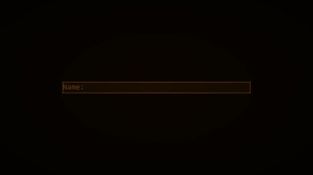 Orange Neon Blinking Thick Bar Cursor Input Field Animation Black Background 4K
