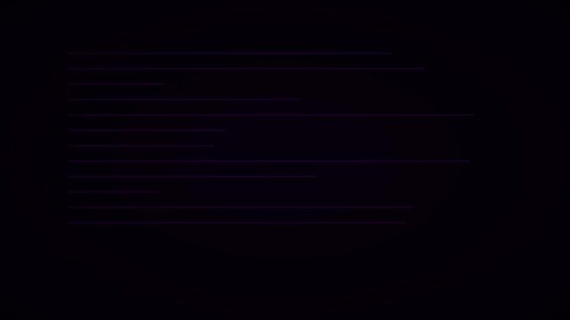 Purple Neon Blinking Thick Bar Cursor Writing Pad Animation Black Background 4K
