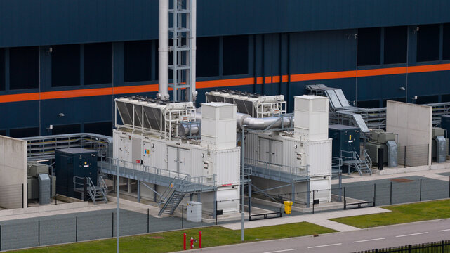Aerial View of Data Center Infrastructure