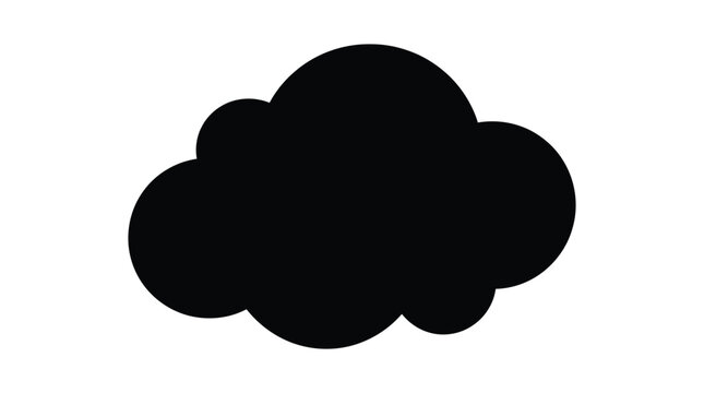 Cloud icon represents a digital storage or weather concept.