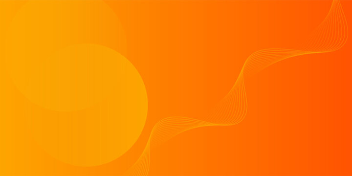 Abstract minimal background with orange color. Dynamic shapes composition. Eps10 vector