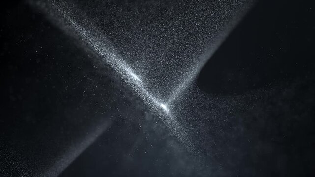 Silver Elegant Particles Background