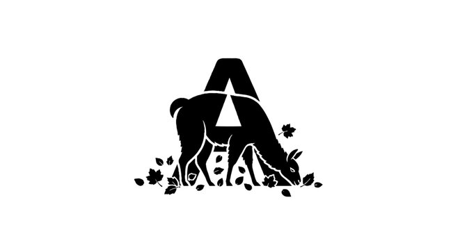 Elegant Gorilla Logo Design with Letter A Integration.