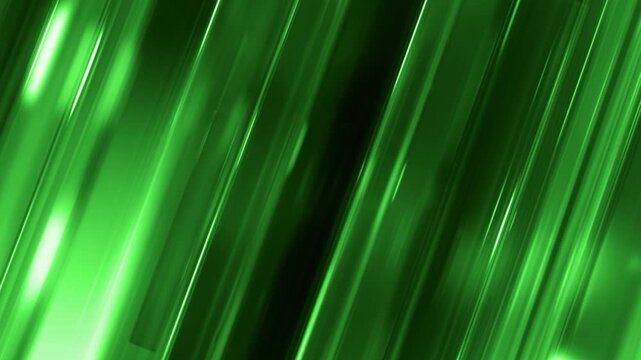 Green Glass Line Shift 4K loop features slanted glass shapes moving across the screen back and forth with green colored gradient animations seen through the glass in a loop.