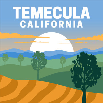Amazing natural scenery and beautiful skies in Temecula California