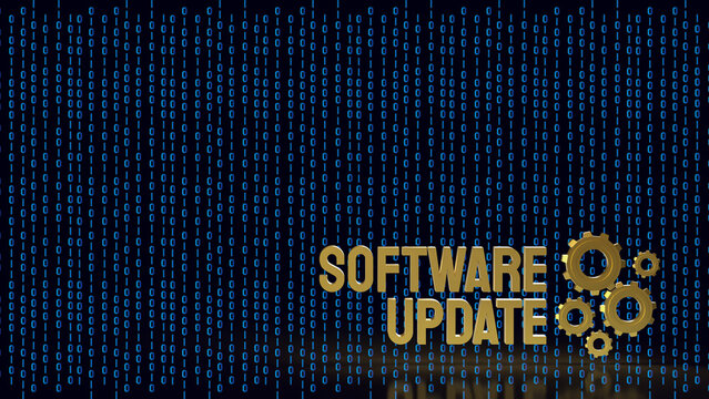Software Update Technology For Secure Digital Innovation 3d render.