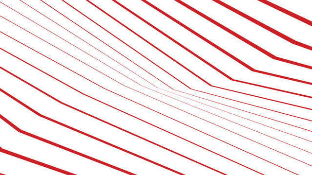 Red lines radiating from center on white background  abstract design