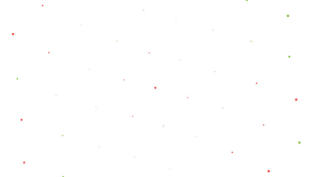 Red and green dots on white background for graphic design