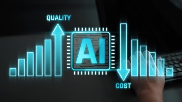 Charting Growth and Cost Efficiency with AI Technology in Business Graphs and Visualizations Sigmoid