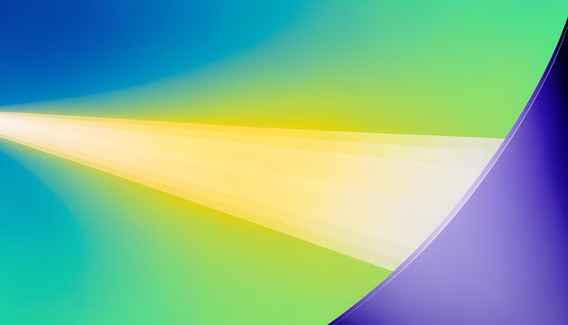 Gradient geometric background with sweeping beam and curved edge
