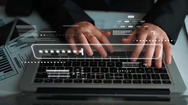 User authentication and password protection concept showing secure login, privacy safeguard, data protection, access control, and digital identity verification Marrow
