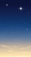Fototapeta premium Night Sky with Stars and Clouds.