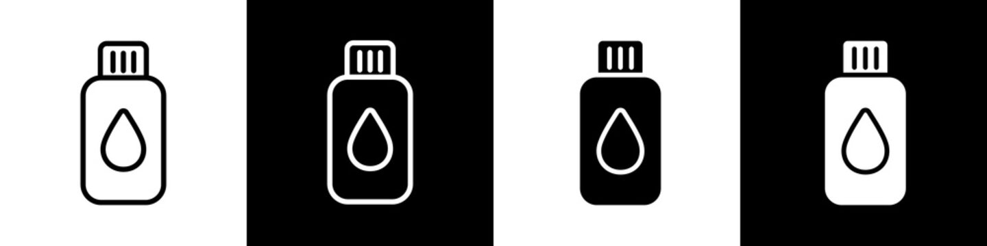 Royal jelly black and white icon design concept