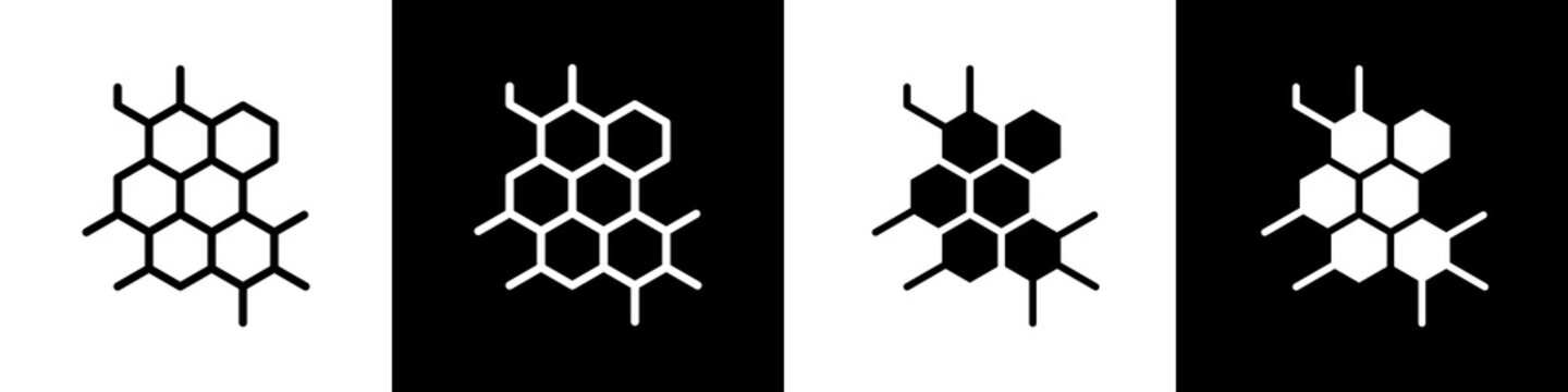 Beeswax black and white icon design concept