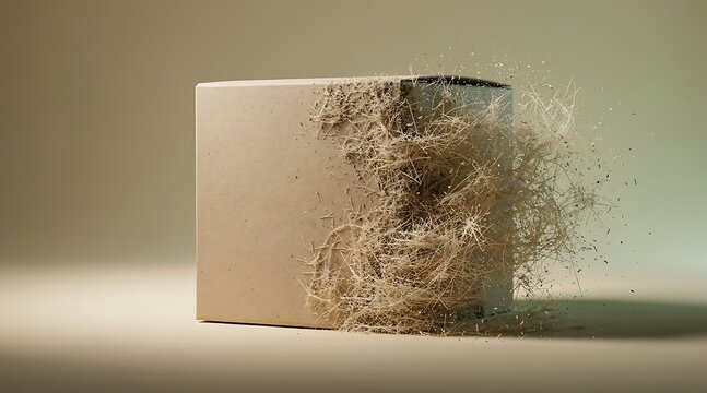 Dusty object on a light background.
