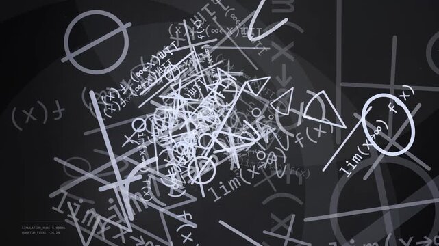Scientific math 4K mathematical formula
