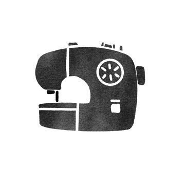 スタンプ風のミシン