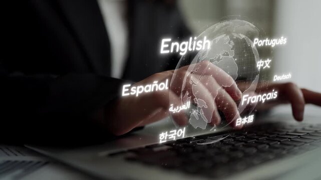 Global communication with multiple languages, digital translation tools, multilingual technology, cross-cultural communication, and virtual language learning environments. Muxer