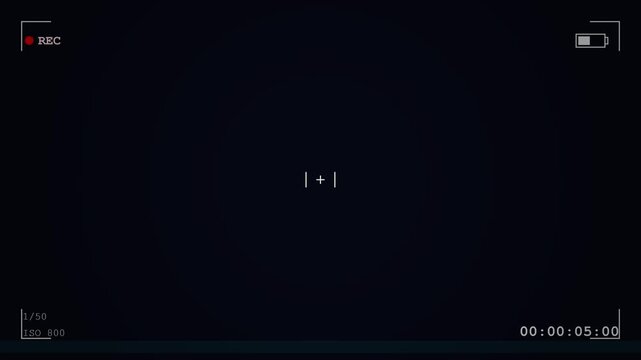 camcorder recording screen Animation interface