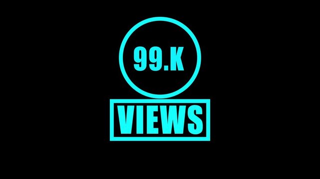 99.k views, views counter, video views, view count, social media metrics, audience statistics, digital counter, engagement, analytics, views display