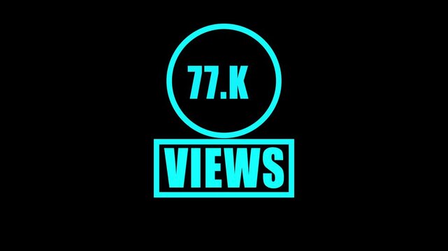 77. k views, views counter, video views, view count, social media metrics, audience statistics, digital counter, engagement, analytics, views display