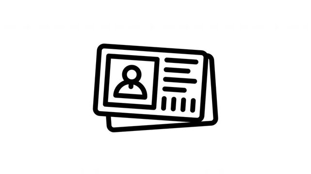 identify minimalist stroke animation