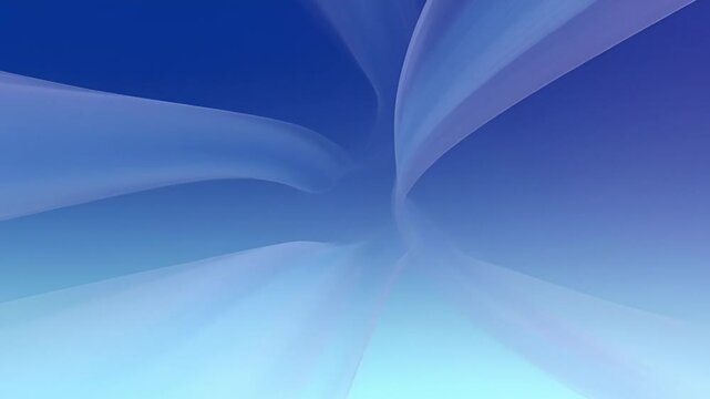 Abstract 3 d shape animation with smooth movement and glowing effects