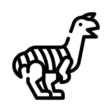 carnotaurus line icon