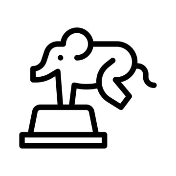 elephant line icon