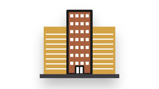 Corporate Office Building Construction Animation